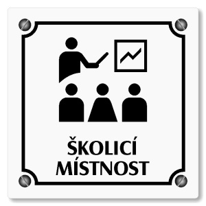 Školicí místnost, 148x148mm, bílá, Kansas